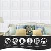20pcs 3D Room Decor Warm Decoration Self-adhesive Wall Stickers Ceiling TV Background Foam Waterproof Wallpaper Peel and Stick