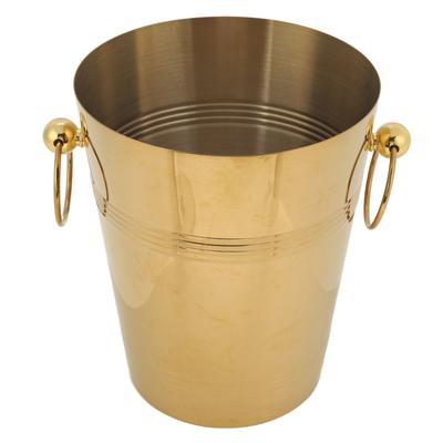 Ice Bucket with Handles Stainless Steel Large Capacity Metal Beverage Bucket for Beer Champagne