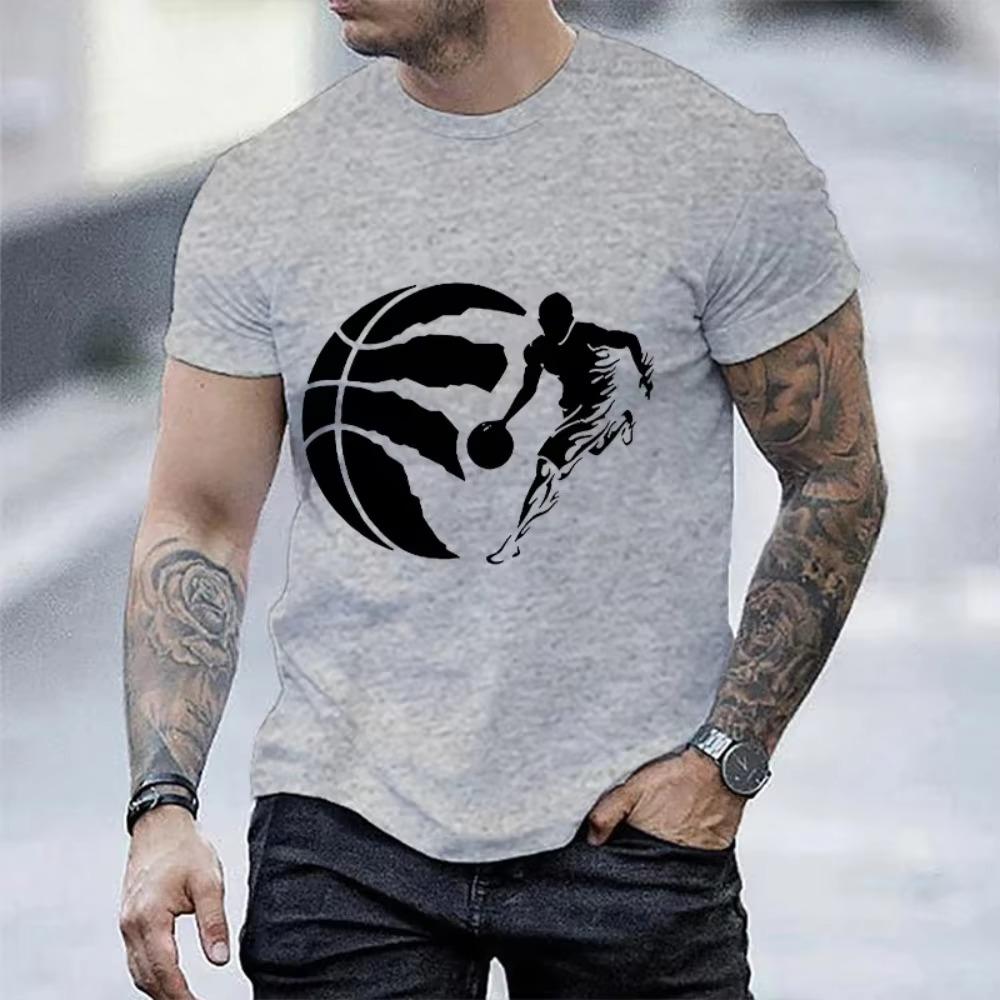Letnia męska odzież Hip Hop Basketballer T-shirt męski Casual krótki rękaw Streetwear zabawny nadruk graficzny top fajny T-shirt