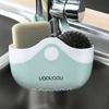 1PCS Sink Sponge Drain Hanging Bag Kitchen Faucet Hanging Bag Free Punching Pool Sponge Drain Hanger Sink Rag Storage Basket