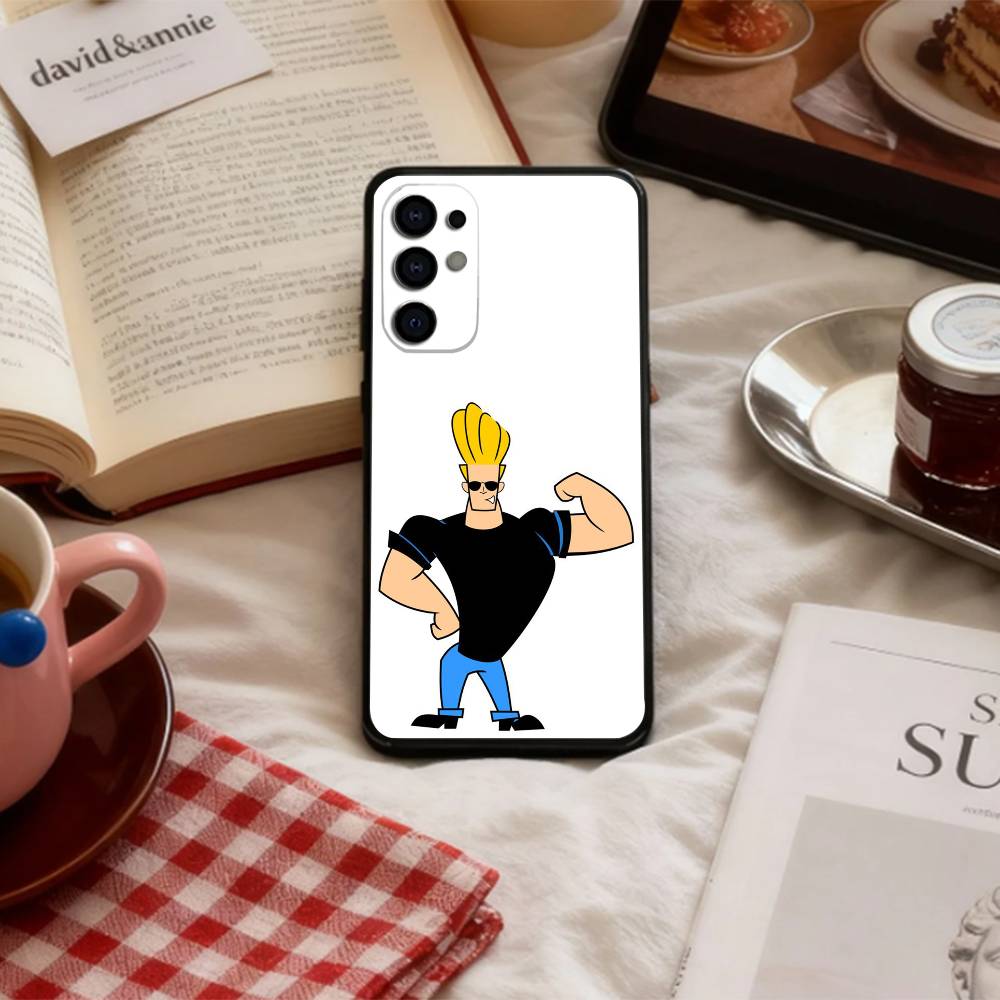 J-Johnny B-Bravo Anime Phone Case For Samsung S 25,24,23,22,30,21,10,9,Ultra,Plus,Lite,FE,4,5 G Soft Black Case