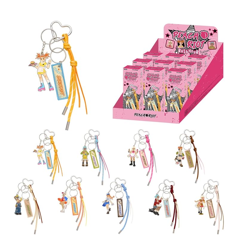 

[POP MART] Peach Riot Rush Hour series pendant [Assortment Box 9 pieces] pop mart Gachagacha BLIND box figure plastic model premium toys PVC soft