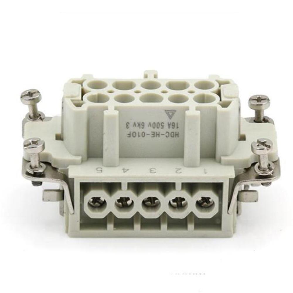 ABBY-Rectangular Heavy Duty Connectors Pin 16A 500V Waterproof Aviation Plug Side Line Connector
