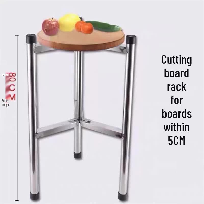 Stainless Steel Kitchen Cutting Board Tripod Stand