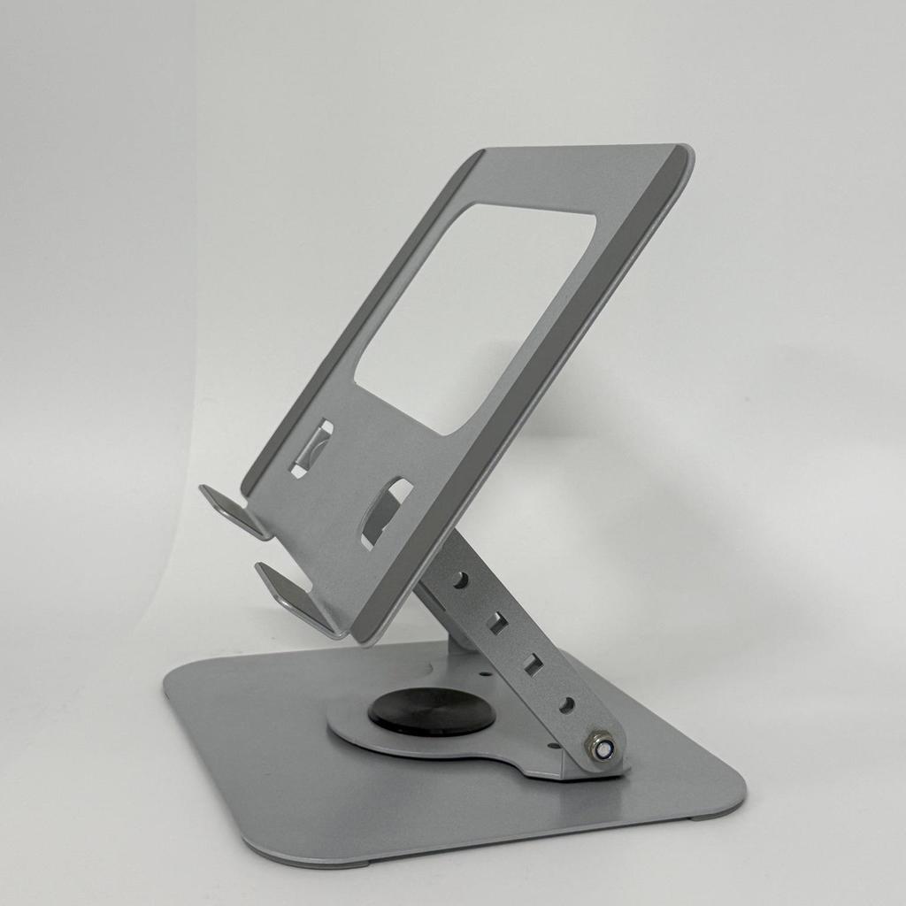 Foldable 360° Rotating Laptop & Tablet Stand with Adjustable Height & Heat Dissipation