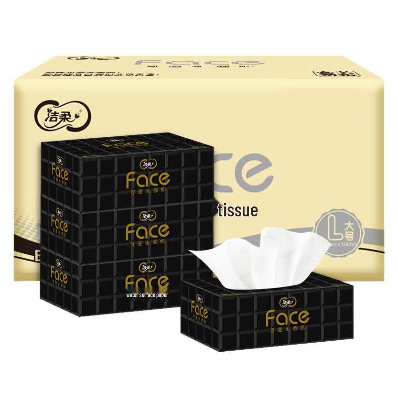Jie Rou Black Face Series 4-Ply Facial Tissues