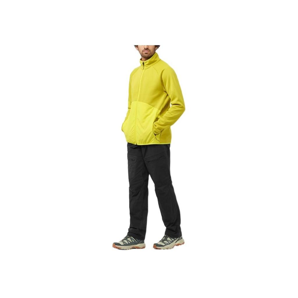 SALOMON Outerpath Minimalist Comfortable Water-Resistant Mid-Rise Straight-Leg Casual Pants Men Bottoms Deep-Black LC2212200