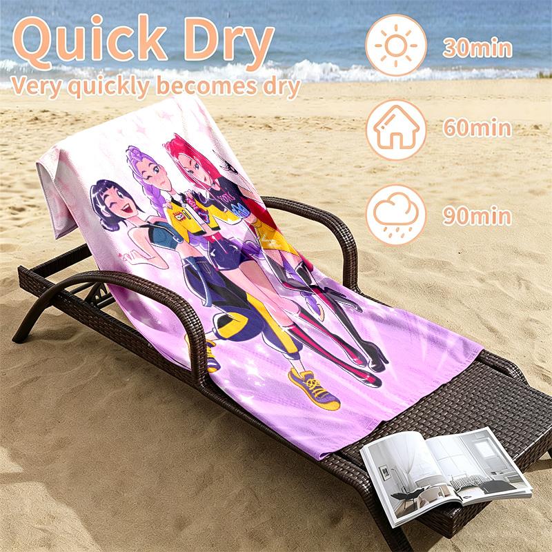 Kpop demon hunters Beach towels also serve as bath towels summer essential a musthave for the outdoors the beach and the pool