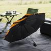 1PC Wolves Football Club Emblem Printed Umbrella Folding umbrella, automatic umbrella 8-Frame for Travel, camping Fan gifts Christmas Gifts