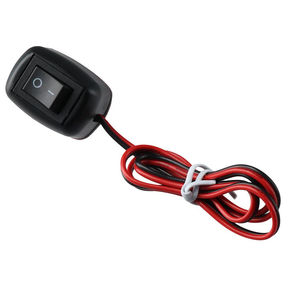 12V 24V Surface Mount Switch 0.6M Prewired Rocker Switch  12V/7.5A 24V/3.8A