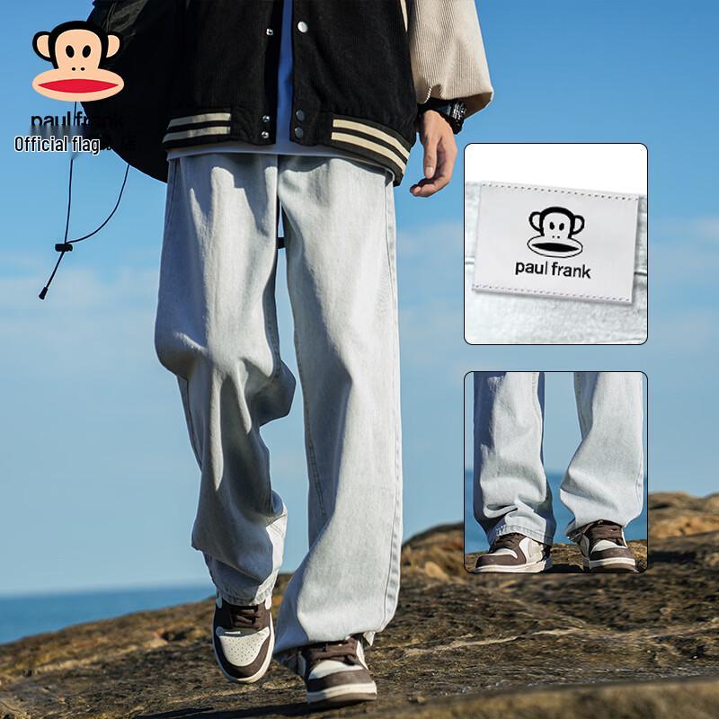 

Paul Frank Men s High-Street Loose Straight-Leg Denim Jeans L