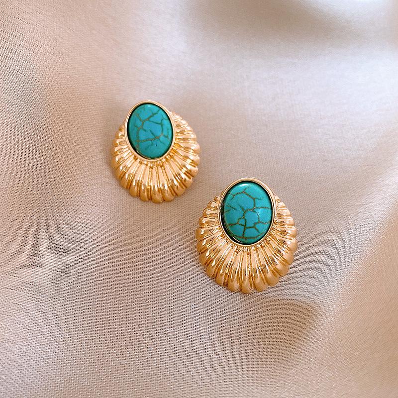 

Срібна Голка Діамантова Крапля Підвіска Пусети - Вінтажний Розкішний Дизайн