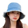 Outdoor cowboy bucket hat women's summer sunshade UV protection sun hat trendy hat word men
