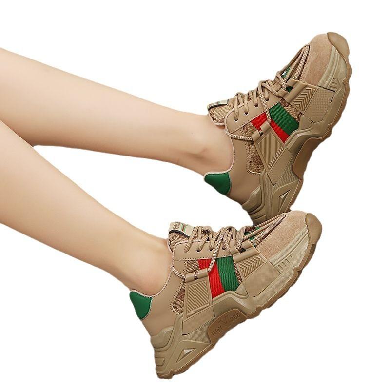 Super Soft Platform Dad Shoes Ins New Deodorant Heightening Casual Sports Shoes Breathable Women's Shoes Versatile