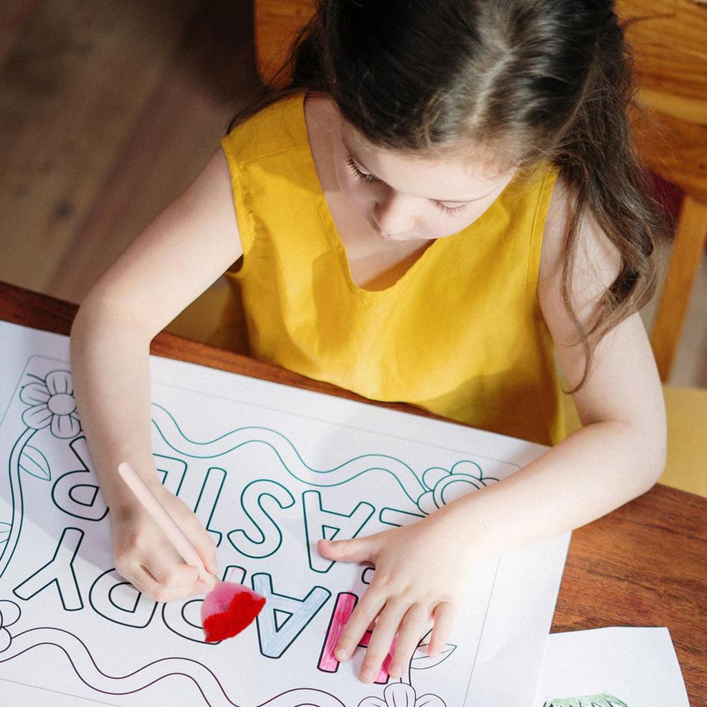 5 Stück wiederverwendbare Kindermalsponges, leicht zu greifen, Malwerkzeuge für Kleinkinder für Kunst & Handwerk, waschbar & erzeugt lustige Texturen, Vorschule