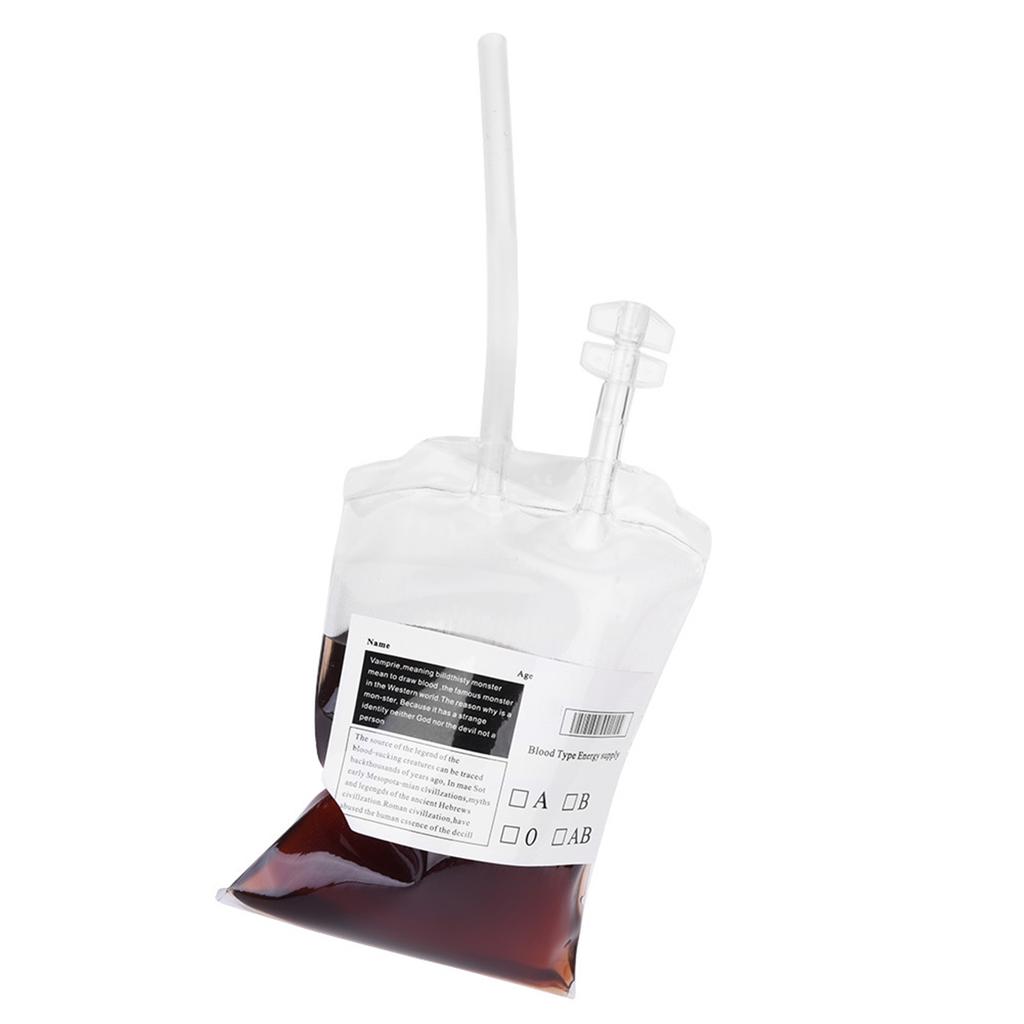 350ml Halloween Blood Drink Container Drinking Bag Fruit Juice Drinking Pack