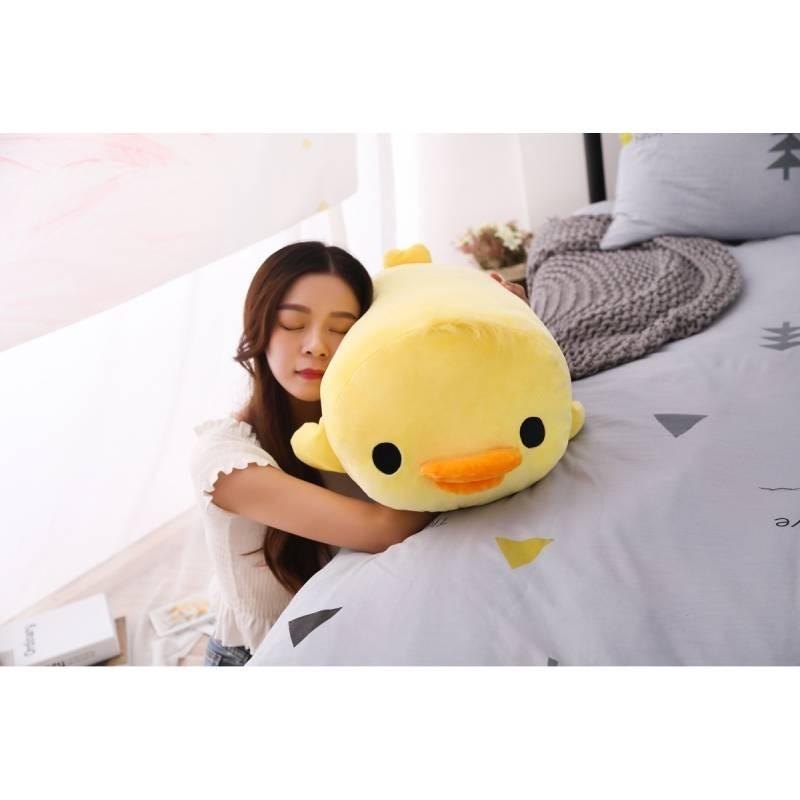 Adorable 40cm Yellow Duck Plush Pillow Comfortable For Sleeping Soft Stuffed Toy