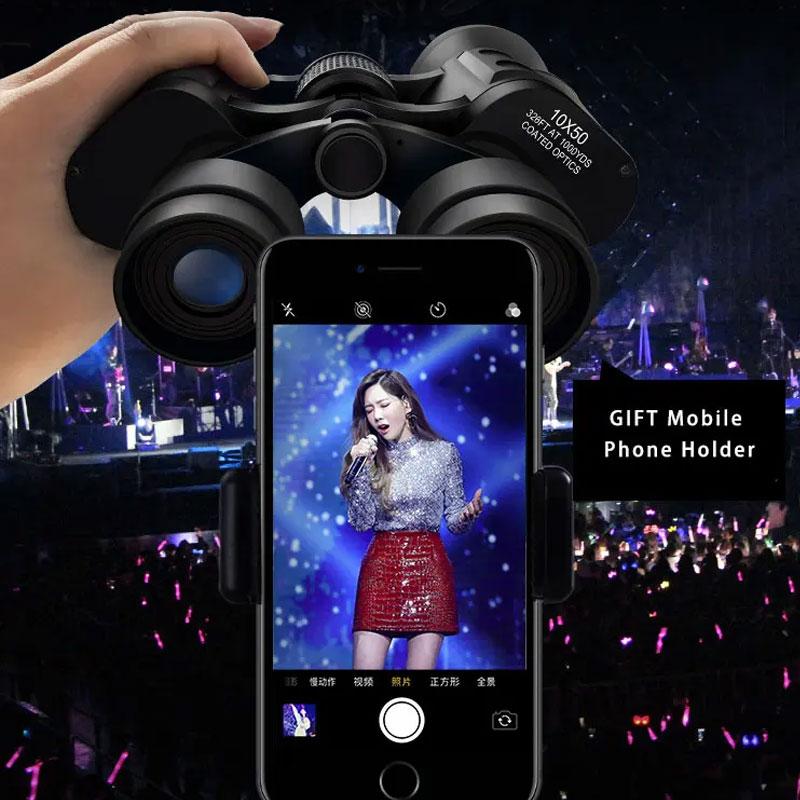 Fernglas für Erwachsene, HD, wasserdicht, Fernglas, Teleskop für Vogelbeobachtung, Reisen, Fußball, Bak4 Prisma