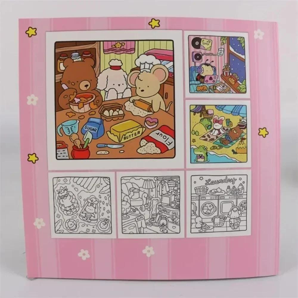 Non-Toxic New Cozy Atmosphere Relaxing Coloring Book For Adults And Teens Bold Easy-To-Follow Patterns And Children Moments