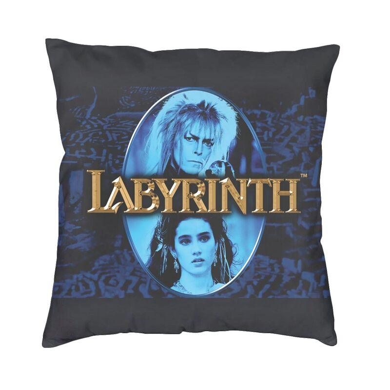 Labyrinth Pillow Covers Sofa Adventure Fantasy Movie Luxury Cushion Cover Velvet Pillowcase