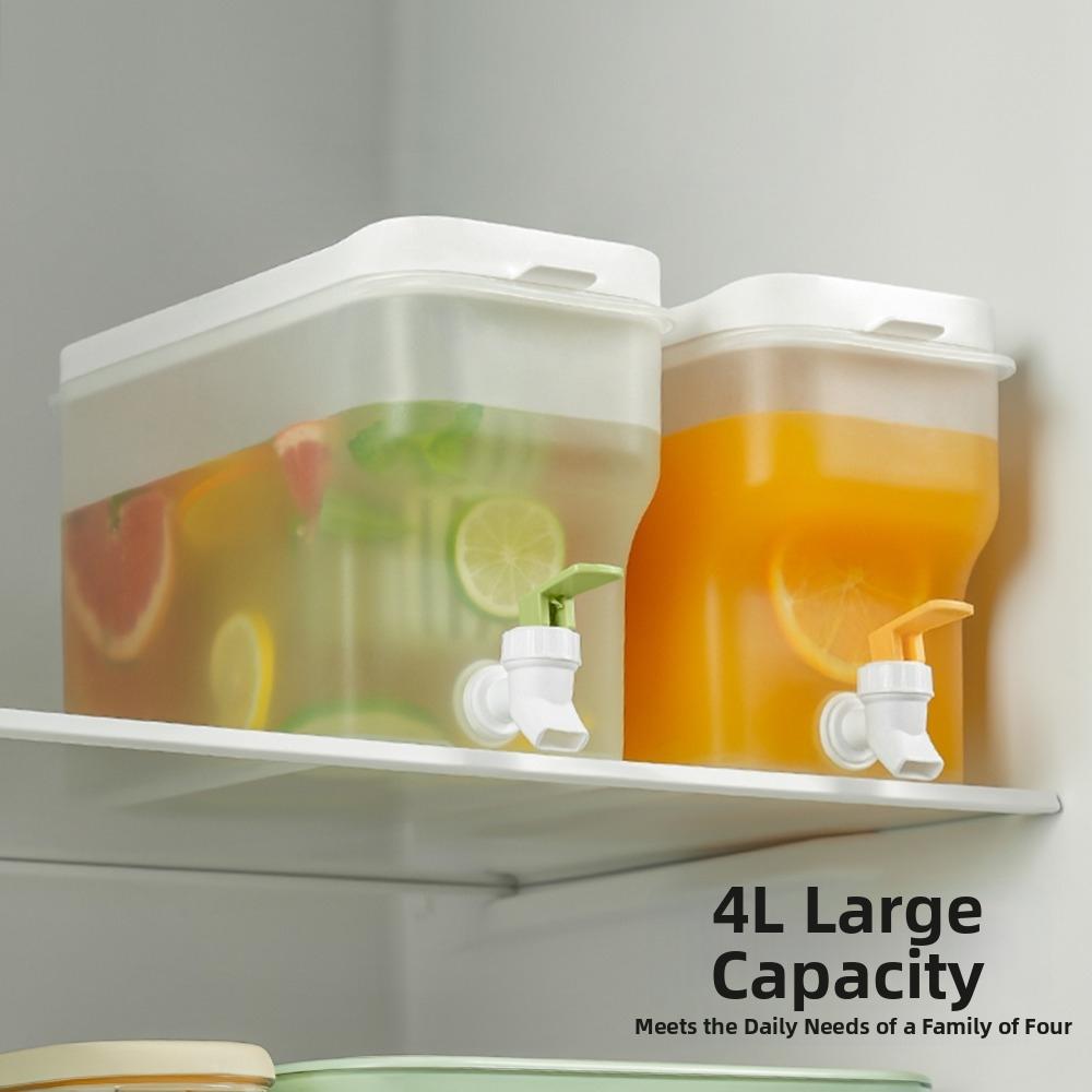 4L Cold Drinks Container Leak-Proof Cold Water Bucket Drinkware Cold Water Kettle Outdoor Use