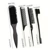 4PCS Professional Pointed Tail Comb Set Anti-Static with Nylon Bristles for Precise Parting Styling All Hair Types Styling Tools