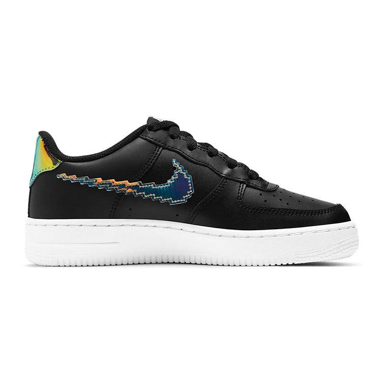 Nike Air Force 1 Low LV8 Digital Swoosh Black GS CW1577-002