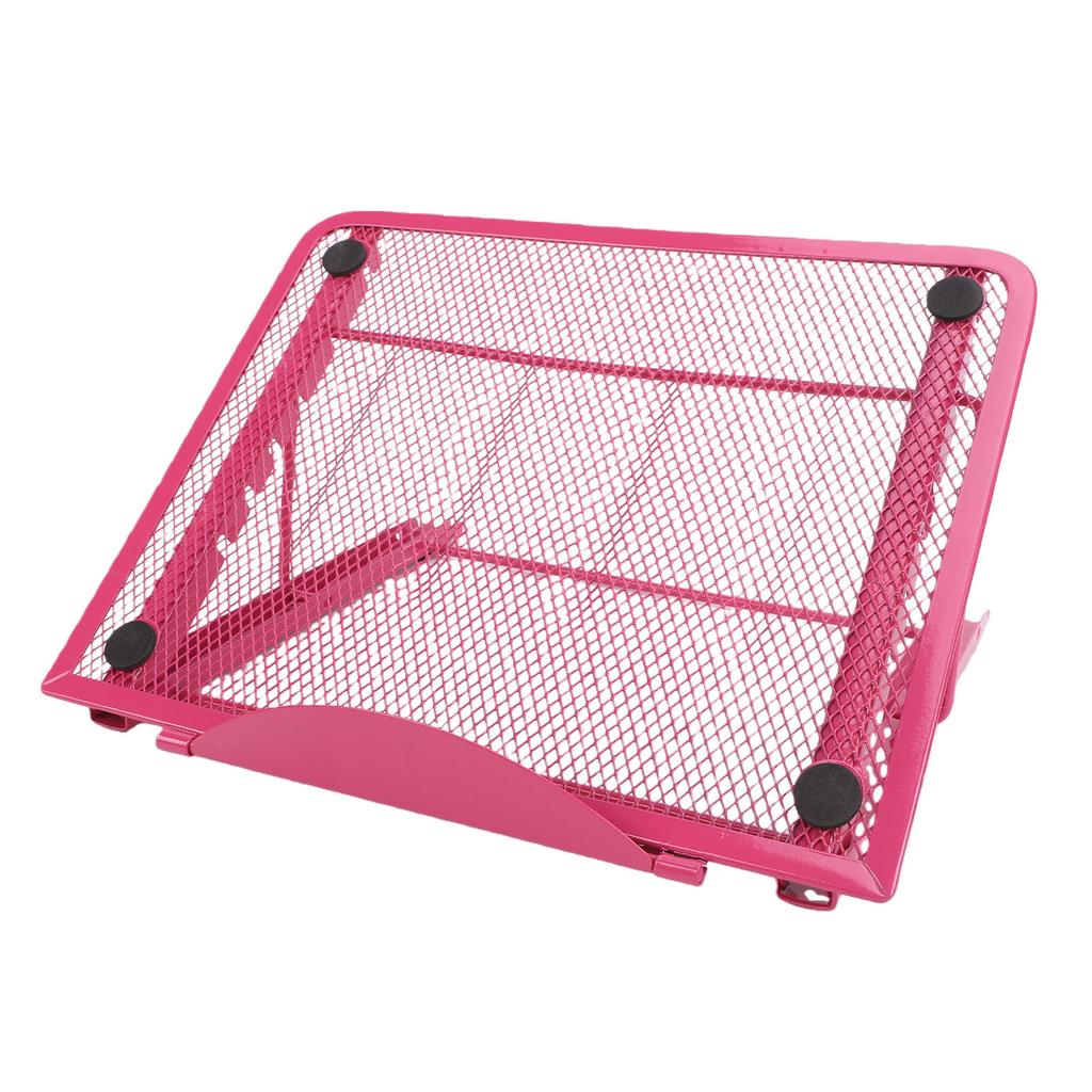Metal Mesh Laptop Riser 6 Levels Adjustable Foldable Ventilated Stand for Laptops Tablets Drawing Boards