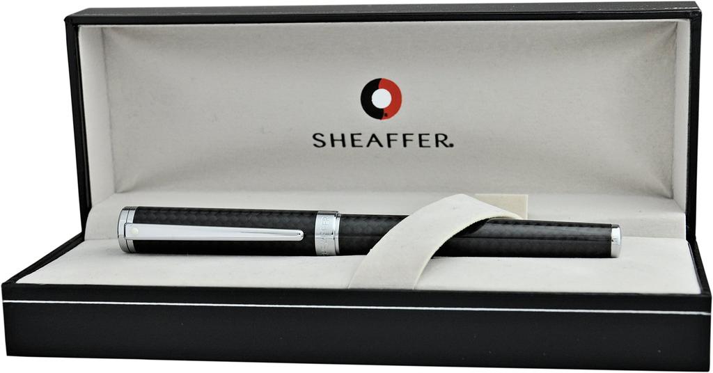 Sheaffer Fountain F Fine Carbon Fiber Officially Imported ITS9234PN-F Dual-Use Pen, Nib, Black,