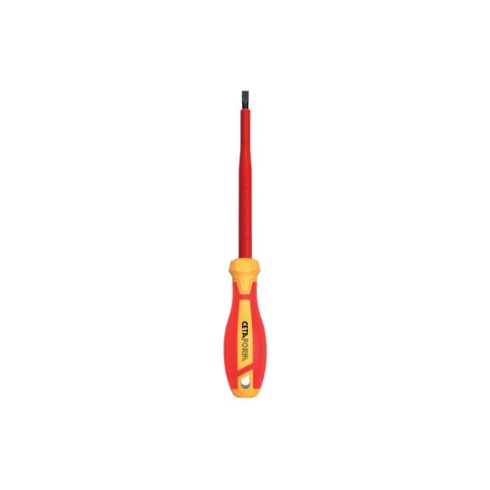Set of 7 VDE 1000V Insulated Softgrip Screwdrivers, Flat and Pozidriv, CETAFORM