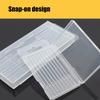 Tool Accessory Box Clear Plastic Case Thickened Construction and Portable Hook for Efficient Organization