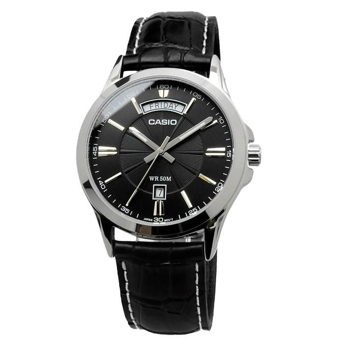 [Casio] MTP-1381L-1AV Men's Analog Quartz Watch - Black