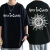 Rock Band Alice in Chains T-Shirt Herren Damen Gothic Punk Cool Streetwear Männermode Vintage Oversized Weiche Baumwolle T-Shirt Tops