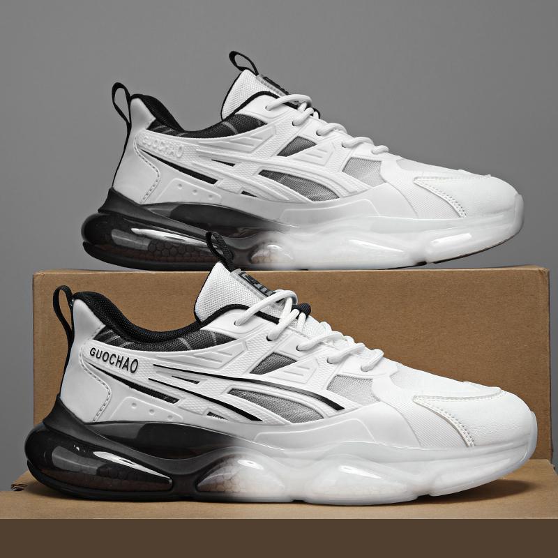 Autumn Casual Mesh Putian Sports Shoes Air Cushion Shock Absorption and Height Black Dad Tide Shoes Autumn and Winter