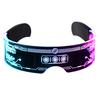 LED-briller 7 farger 12 moduser Cyberpunk briller Blinkende lysende briller for Halloween Cosplay-fest Bar
