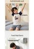 Kids' Summer Short-Sleeve Set: Cool Soft Pajamas & Outdoor Wear for Older Children, Includes Top and Shorts