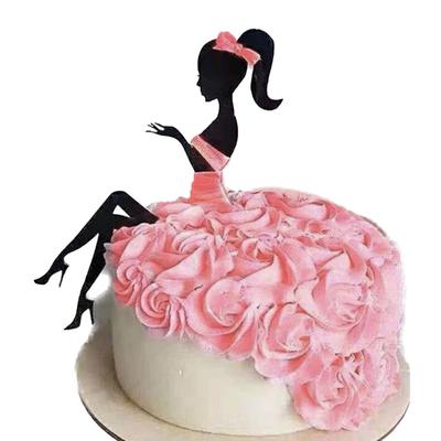 Cake Topper, Birthday Cake Decoration, Princess Girl, HAPPY BIRTHDAY, Happy Birthday, Dress, Celebration