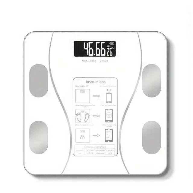 Smart Scale for Body Weight Digital Bathroom Scale Bluetooth Body Fat Scale Body Analyzer with Smart APP Sync Weigh Height Fat