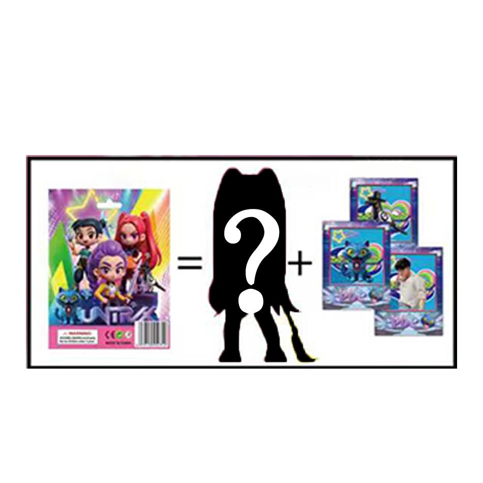 10pcs Kpop Demon Hunters Blind Box Action Figures Set Derpy Tiger Rumi Mira Zoey Sussy Collectible Dolls Figurines for Fans Gift