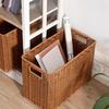 Imitation Rattan Narrow Storage Basket Organizer
