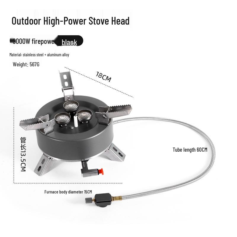 

Portable Folding Butane Gas Stove: 5-Core High-Fire for Camping, Boiling, and Cooking Hot Pot