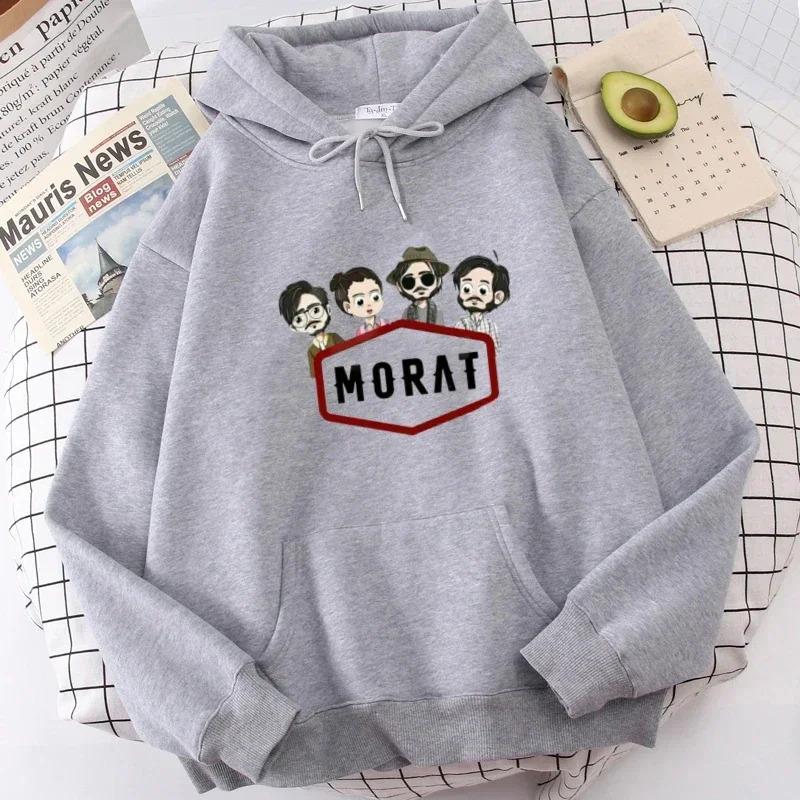 Kreslený anime pár svetr s kapucí evropské velikosti s potiskem