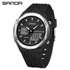 SANDA Sports Watch: World Time, Multifunctional Chronograph, Waterproof, Unisex