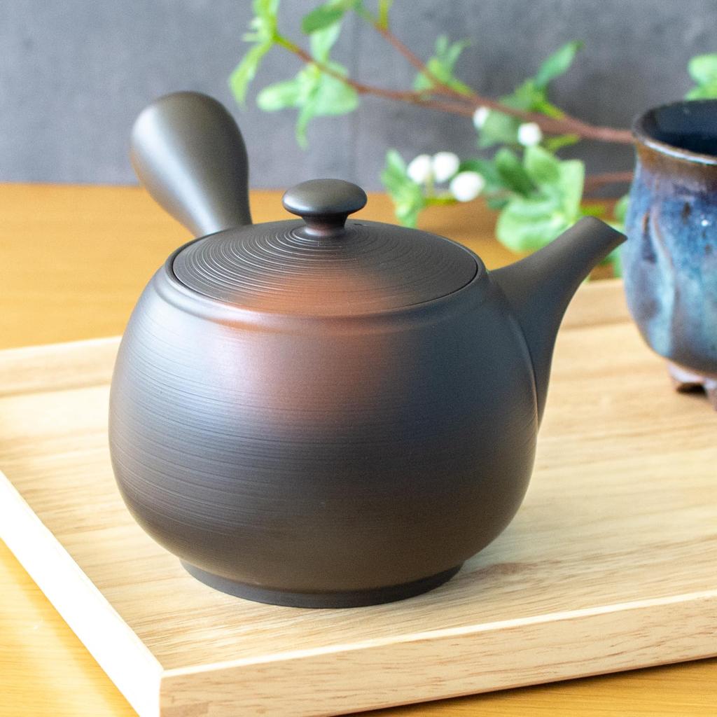 Tokoname Takeharu Large Capacity Suitable for Large Blurred 520ml Serves Made in 270612 ware, Kiln, Teapot, "Pours Plenty," Coffee, Size, Black,