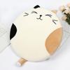 Cartoon Futon Mat Elastic Filling Fluffy Breathable Printing Dyes Round Cushion for Living Room