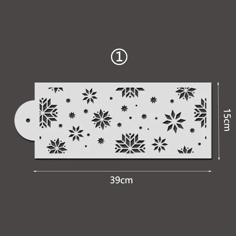 New Fondant Stencils Lace Flower Spike Pattern Style Cake Stamp Embossing Mold Wedding Cake Decoration Edge Template Baking Tool