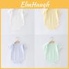 Solid Color Baby Jumpsuit With Breathable Cotton Fabric For Warm Seasons