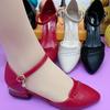 2025 Summer New Hollow Single Shoes Women's Toe Low-heeled Mary Jane Thick-heeled Fashion Sandals Middle-aged Pumps