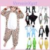 Pigiama Animale Adorabile Kigurumi Cosplay Monopezzo per Bambini in Morbido Tessuto di Flanella
