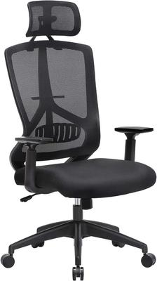 Ergonomic Office and Desk Chair with Lumbar Support, Swivel Computer Chair with Adjustable Headrest and Armrest